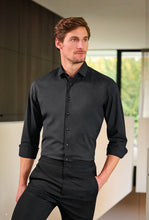 Laden Sie das Bild in den Galerie-Viewer, Easy To Wear Hemd - Body Fit - Langarm - Einfarbig - Anthrazit
