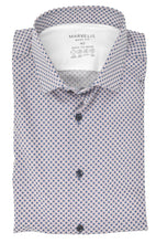 Laden Sie das Bild in den Galerie-Viewer, Easy To Wear Hemd - Body Fit - Langarm - Muster - Blau/Rot