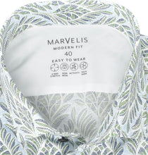 Laden Sie das Bild in den Galerie-Viewer, Easy To Wear Hemd - Modern Fit - Langarm - Muster - Blau/Grün