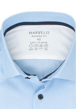 Laden Sie das Bild in den Galerie-Viewer, Easy To Wear Hemd - Modern Fit - Langarm - Struktur - Hellblau