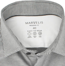 Laden Sie das Bild in den Galerie-Viewer, Easy To Wear Hemd - Modern Fit - Langarm - Struktur - Schwarz