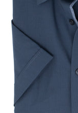 Laden Sie das Bild in den Galerie-Viewer, Kurzarmhemd - Body Fit - Einfarbig - Bleu