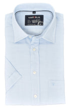 Laden Sie das Bild in den Galerie-Viewer, Kurzarmhemd - Casual Fit - Einfarbig - Hellblau