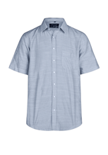 Laden Sie das Bild in den Galerie-Viewer, Kurzarmhemd - Casual Fit - Kurzarm - Einfarbig - Dunkelblau