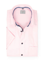 Laden Sie das Bild in den Galerie-Viewer, Kurzarmhemd - Comfort Fit - Struktur - Rosa