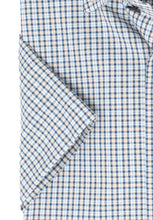 Laden Sie das Bild in den Galerie-Viewer, Kurzarmhemd - Modern Fit - Kariert - Beige