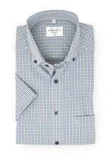 Laden Sie das Bild in den Galerie-Viewer, Kurzarmhemd - Modern Fit - Kariert - Beige