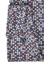 Laden Sie das Bild in den Galerie-Viewer, Businesshemd - Body Fit - ELA - Muster - Bordeaux/Blau/Weiß