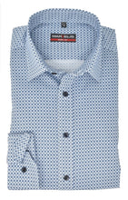 Laden Sie das Bild in den Galerie-Viewer, Businesshemd - Body Fit - ELA - Muster - Blau