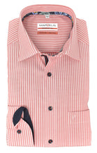 Laden Sie das Bild in den Galerie-Viewer, Businesshemd - Modern Fit - Langarm - Gestreift - Rot