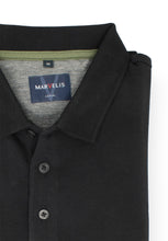 Laden Sie das Bild in den Galerie-Viewer, Poloshirt - Piqué - Einfarbig - Schwarz