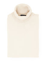 Laden Sie das Bild in den Galerie-Viewer, Rollkragenpullover - Casual Fit - Merino - Einfarbig - Wollweiß