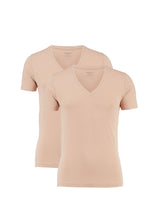 Laden Sie das Bild in den Galerie-Viewer, T-Shirt Doppelpack - Body Fit - V-Ausschnitt