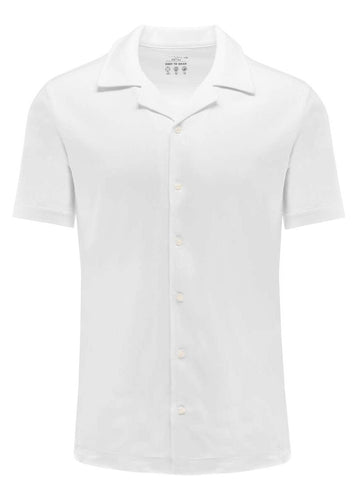 Poloshirt - Body Fit - Polokragen - Einfarbig - Weiß