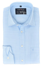 Laden Sie das Bild in den Galerie-Viewer, Freizeithemd - Casual Fit - Langarm - Einfarbig - Hellblau