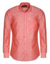 Laden Sie das Bild in den Galerie-Viewer, Freizeithemd - Casual Fit - Langarm - Einfarbig - Rot