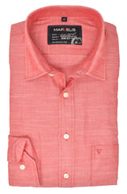 Laden Sie das Bild in den Galerie-Viewer, Freizeithemd - Casual Fit - Langarm - Einfarbig - Rot