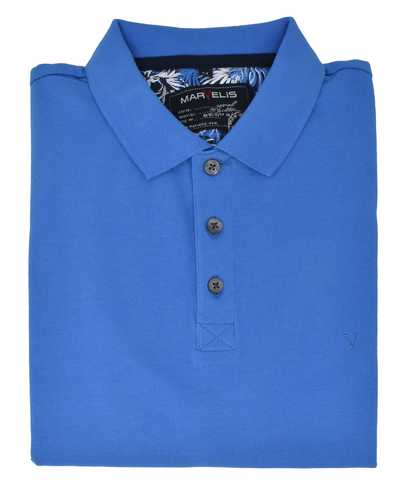 Poloshirt - Piqué - Basic - Royalblau