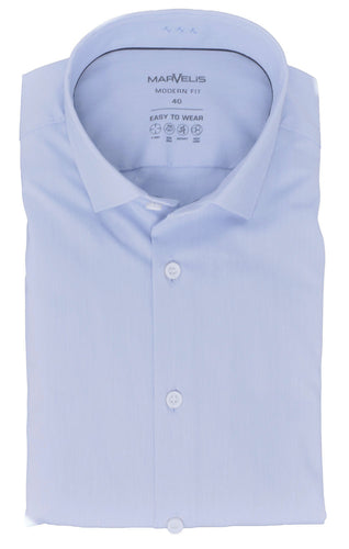 Easy To Wear Hemd - Modern Fit - Langarm - Einfarbig - Hellblau