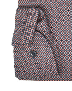Businesshemd - Body Fit - ELA - Muster - Rot/Bordeaux