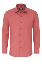 Load image into Gallery viewer, Businesshemd - Body Fit - Langarm - Einfarbig - Rot