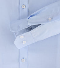 Laden Sie das Bild in den Galerie-Viewer, Businesshemd - Body Fit - Langarm - Stehkragen - Hellblau