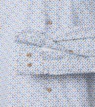 Laden Sie das Bild in den Galerie-Viewer, Businesshemd - Comfort Fit - Langarm - Muster - Blau