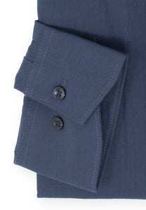 Businesshemd - Comfort Fit - Langarm - Einfarbig - Bleu