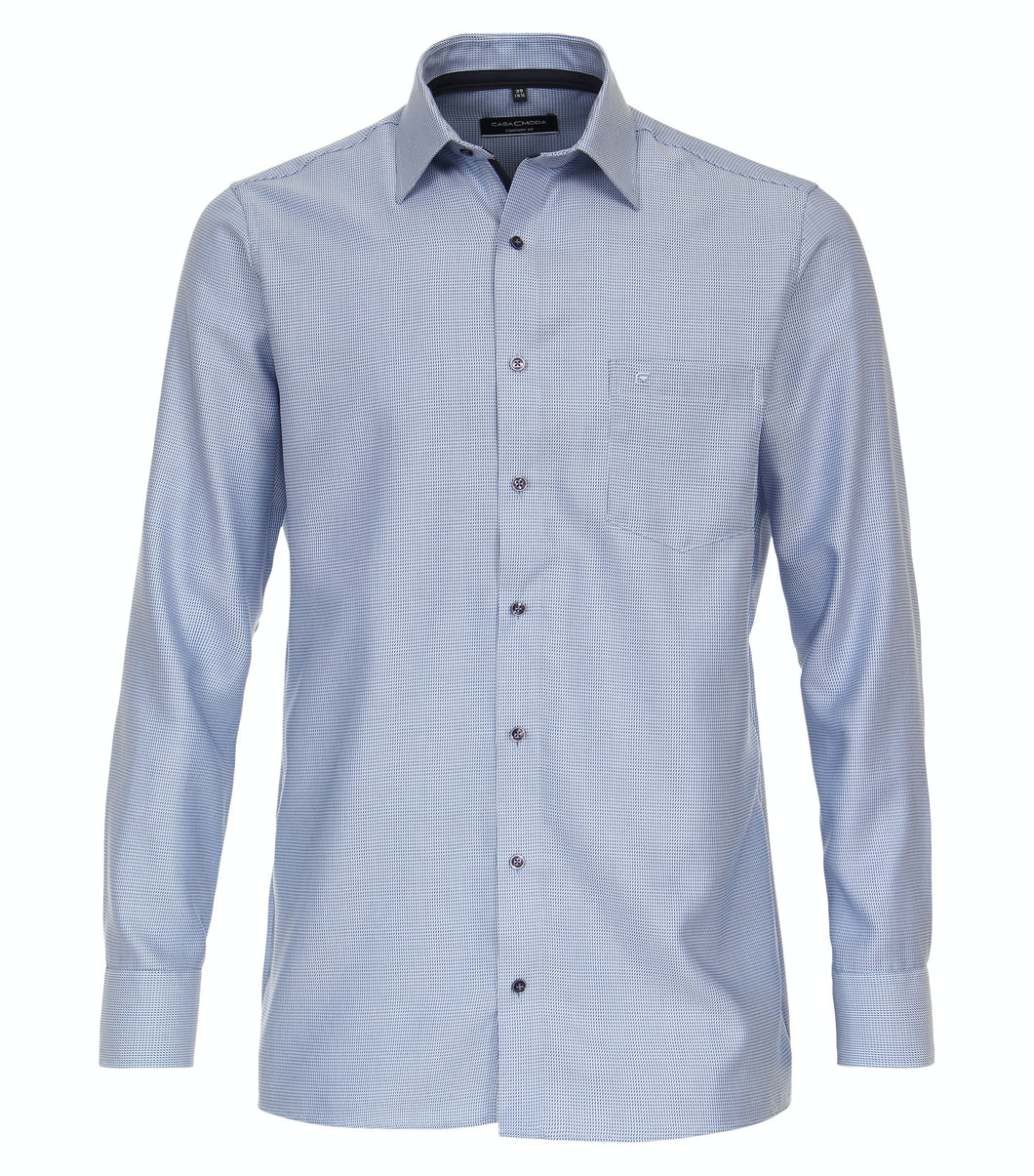 Businesshemd - Comfort Fit - Langarm - Einfarbig - Hellblau
