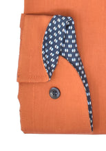 Laden Sie das Bild in den Galerie-Viewer, Marvelis Herren Businesshemd Comfort Fit Kent Kragen Langarm Einfarbig Rostbraun