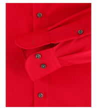 Laden Sie das Bild in den Galerie-Viewer, Businesshemd - Comfort Fit - Langarm - Einfarbig - Rot
