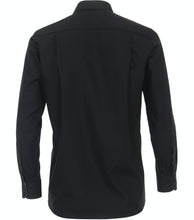 Laden Sie das Bild in den Galerie-Viewer, CASAMODA Herren Businesshemd Comfort Fit Kent-Kragen Langarm Einfarbig Schwarz
