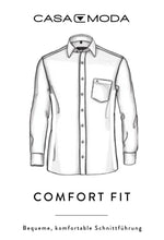 Laden Sie das Bild in den Galerie-Viewer, CASAMODA Herren Businesshemd Comfort Fit Button-Down-Kragen Langarm Einfarbig Weiß