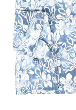 Laden Sie das Bild in den Galerie-Viewer, Businesshemd - Comfort Fit - Langarm - Florales Muster - Blau