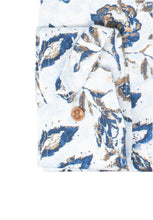 Laden Sie das Bild in den Galerie-Viewer, Businesshemd - Comfort Fit - Langarm - Florales Muster - Bleu