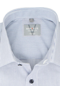 Businesshemd - Comfort Fit - Langarm - Gestreift - Marine