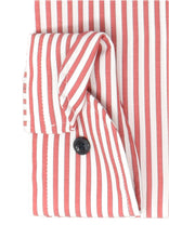 Laden Sie das Bild in den Galerie-Viewer, Marvelis Herren Businesshemd Comfort Fit Kent Kragen Langarm Gestreift Rot