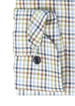 Laden Sie das Bild in den Galerie-Viewer, Businesshemd - Comfort Fit - Langarm - Kariert - Blau/Braun/Grün