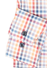 Laden Sie das Bild in den Galerie-Viewer, Businesshemd - Comfort Fit - Langarm - Kariert - Button-Down - Rot