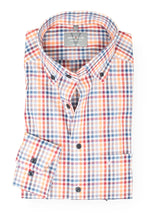 Laden Sie das Bild in den Galerie-Viewer, Businesshemd - Comfort Fit - Langarm - Kariert - Button-Down - Rot