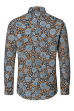 Laden Sie das Bild in den Galerie-Viewer, Businesshemd - Comfort Fit - Langarm - Muster - Braun