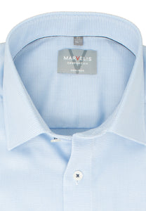 Businesshemd - Comfort Fit - Langarm - Struktur - Blau