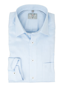 Businesshemd - Comfort Fit - Langarm - Struktur - Blau