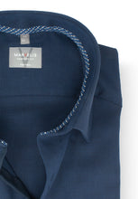 Laden Sie das Bild in den Galerie-Viewer, Businesshemd - Comfort Fit - Langarm - Struktur - Marine