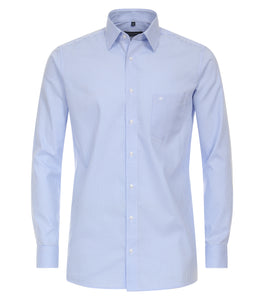 Businesshemd - Comfort Fit - Langarm - Vichykaro - Blau