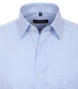 Businesshemd - Comfort Fit - Langarm - Vichykaro - Blau