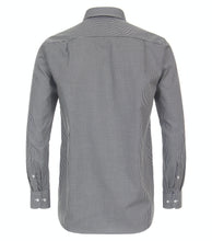 Laden Sie das Bild in den Galerie-Viewer, Businesshemd - Comfort Fit - Langarm - Vichykaro - Schwarz