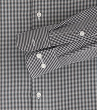 Laden Sie das Bild in den Galerie-Viewer, Businesshemd - Comfort Fit - Langarm - Vichykaro - Schwarz