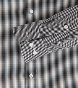 Businesshemd - Comfort Fit - Langarm - Vichykaro - Schwarz