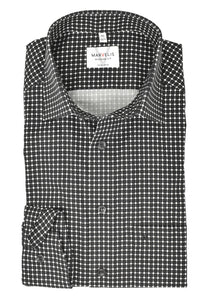Businesshemd - Modern Fit - ELA - Muster - Schwarz
